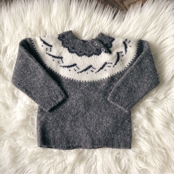 ✨HOST PICK✨Cozy Grey and White Knit Sweater - Picture 1 of 4